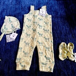 Kate Quinn jumpsuit with bonnet and booties